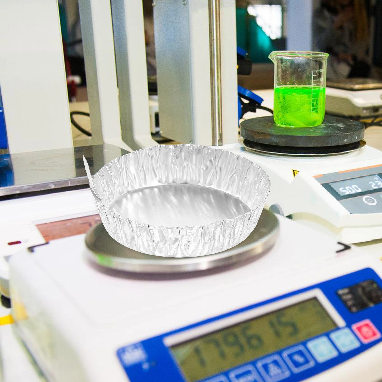 

100Pcs Weighing Boats Aluminum Foil Stable Sample Weighing Plates Laboratory Balance Measuring Trays Multipurpose