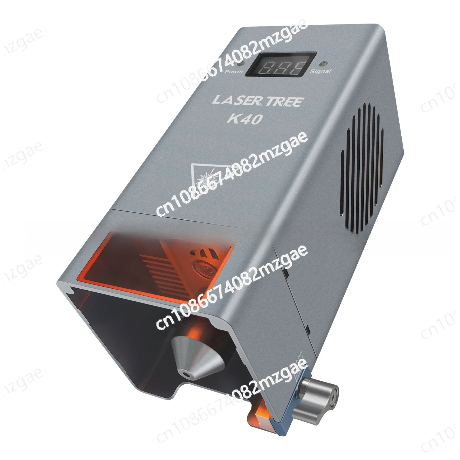 Lasergraveermodule 450nm 40W 40mm vaste focus met luchtassistent, blauwe lasersnijdende laserkop