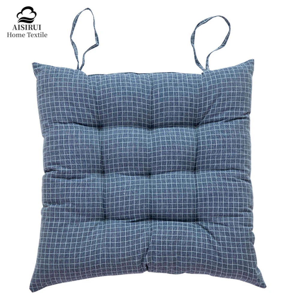 Square Chair Cushion Cotton Upholstery Soft Padded Cushion Pad Home Office Indoor Outdoor Garden Sofa Buttocks Cushion 40x40cm