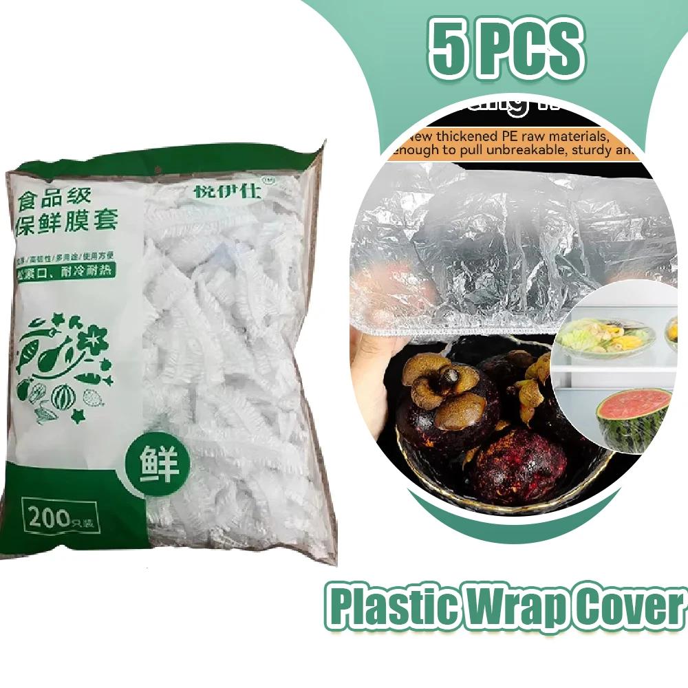 

Food Grade Cling Film Cover 1000pcs Value Set Elastic Mouth Leak-proof Dish Cover Household Sealing Cover Food Freshness