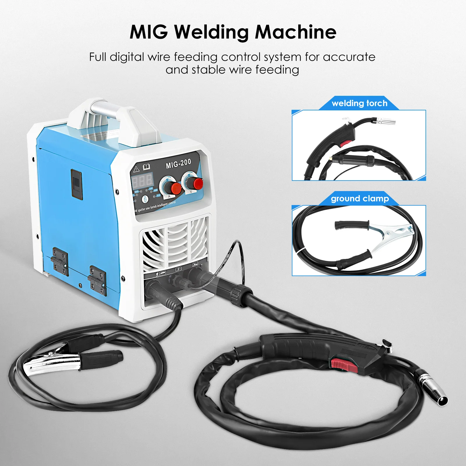 Multi 3 in 1ARC MIG TIG Welder Inverter Welding Machine Portable Digital IGBT MMA Gas No Gas Soldering Welding Iron Steel Metal