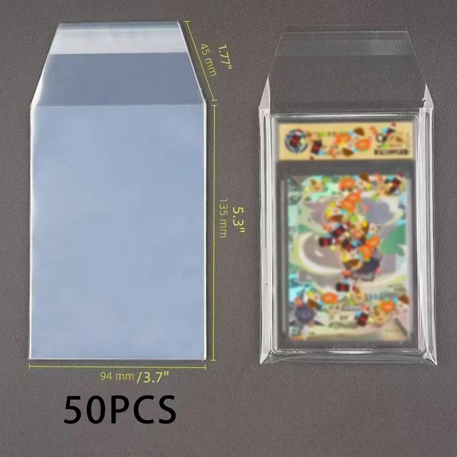 Trading Card Protector Cover Clear BGS Sleeves for Graded Card Guard Case Tear Resistant Professional Case Protection Film