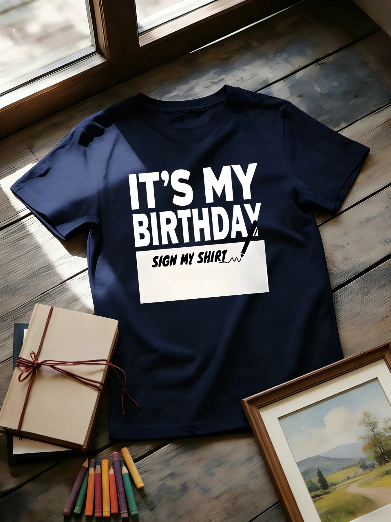It S My Birthday Sign My Shirt Kids Tee Boys Girls Birthday Party Graphic Short Sleeve T Shirt Casual Party Gift For Little Kid