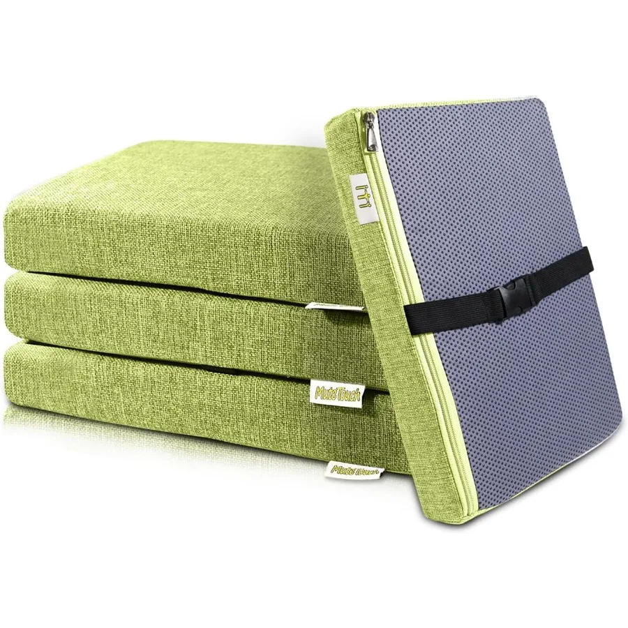 

4 шт. льняная мягкая пенопластовая подушка для сиденья 14x10x2 дюймов, подушки для барного стула, квадратная утолщенная подушка для кресла, подушка для стула с Remova