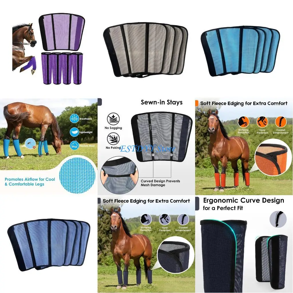 G6DE حماة أرجل الحصان قابلة للتعديل وشبكات مسامية لتوفير الراحة #1
