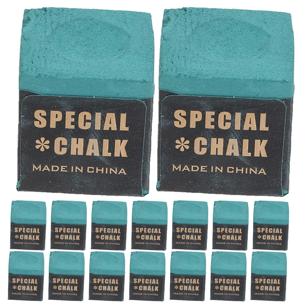 

24 Pcs Powdered Pool Cue Chalk for Cues Holder Billiards Holders Snooker Cubes Aldult