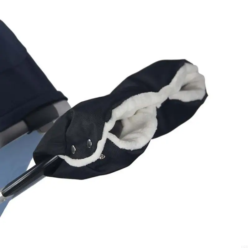 

Winter Pram Gloves Pushchair Hand Muff Warm Fur Fleece Pram Mitten Baby Cart Outdoor StrollerGlove