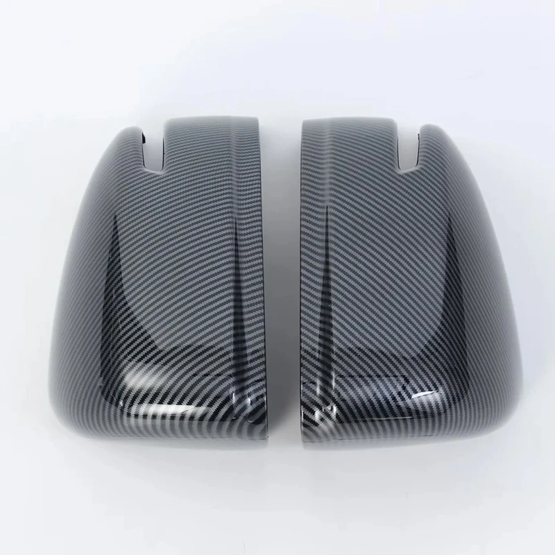 Carbon Fiber Style Mirror Cover Trim For Toyota Land Cruiser LC300 2022 2023 Car Component