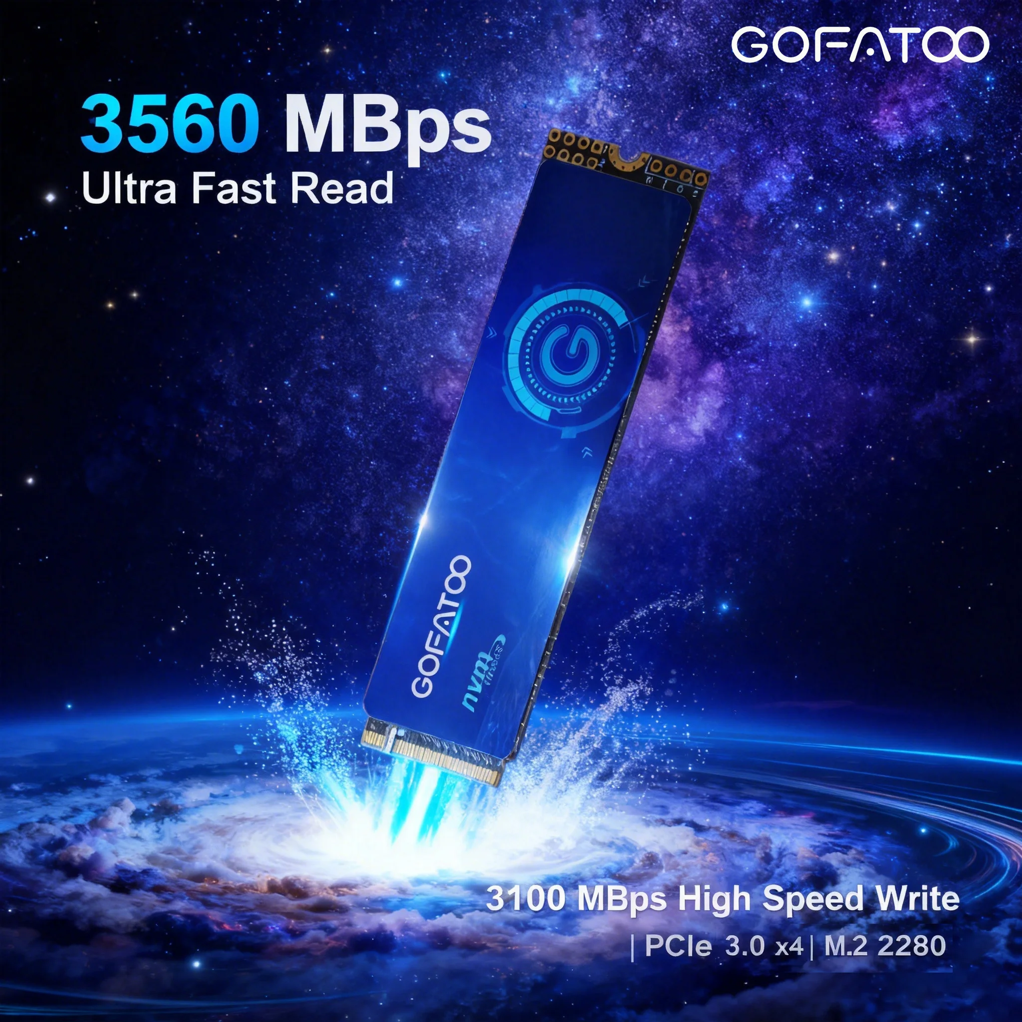 GOFATOO M2 NVMe SSD PCIe3.0 2280 TLC Internal SSD 256GB 512GB 1TB 2TB Fast Storage for Laptop Desktop Game Console ssd drive