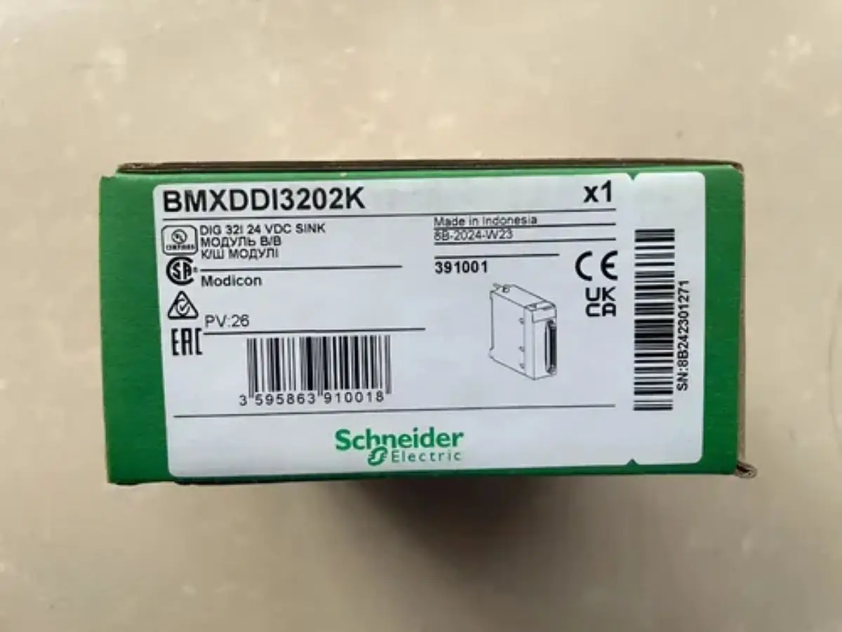 

Discrete input module, Modicon X80, 32 inputs, 24V DC positive BMXDDI3202K