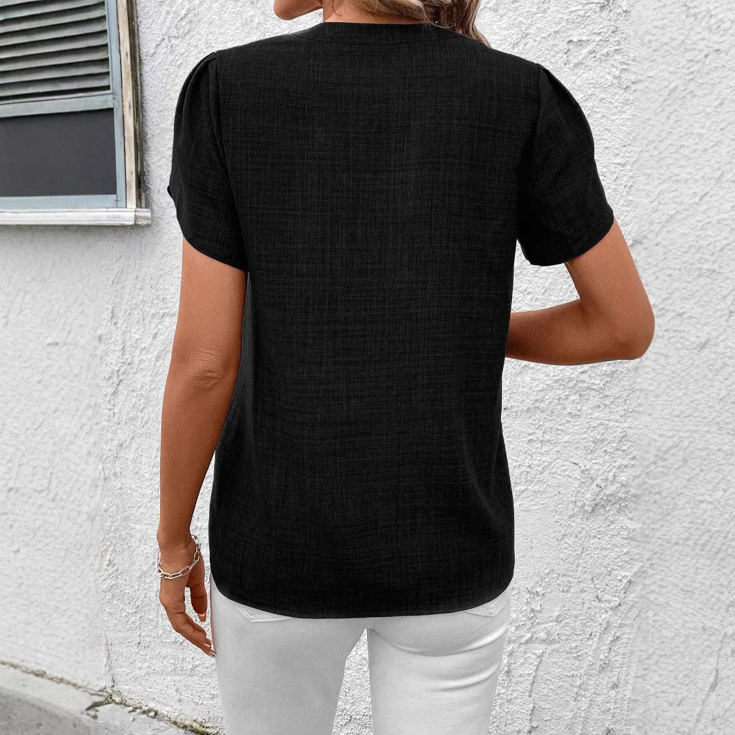 Sommer Elegante frauen Kurzarm Shirts Gedruckt Top Für Frauen Tops Mujer Verano Blusa Feminino