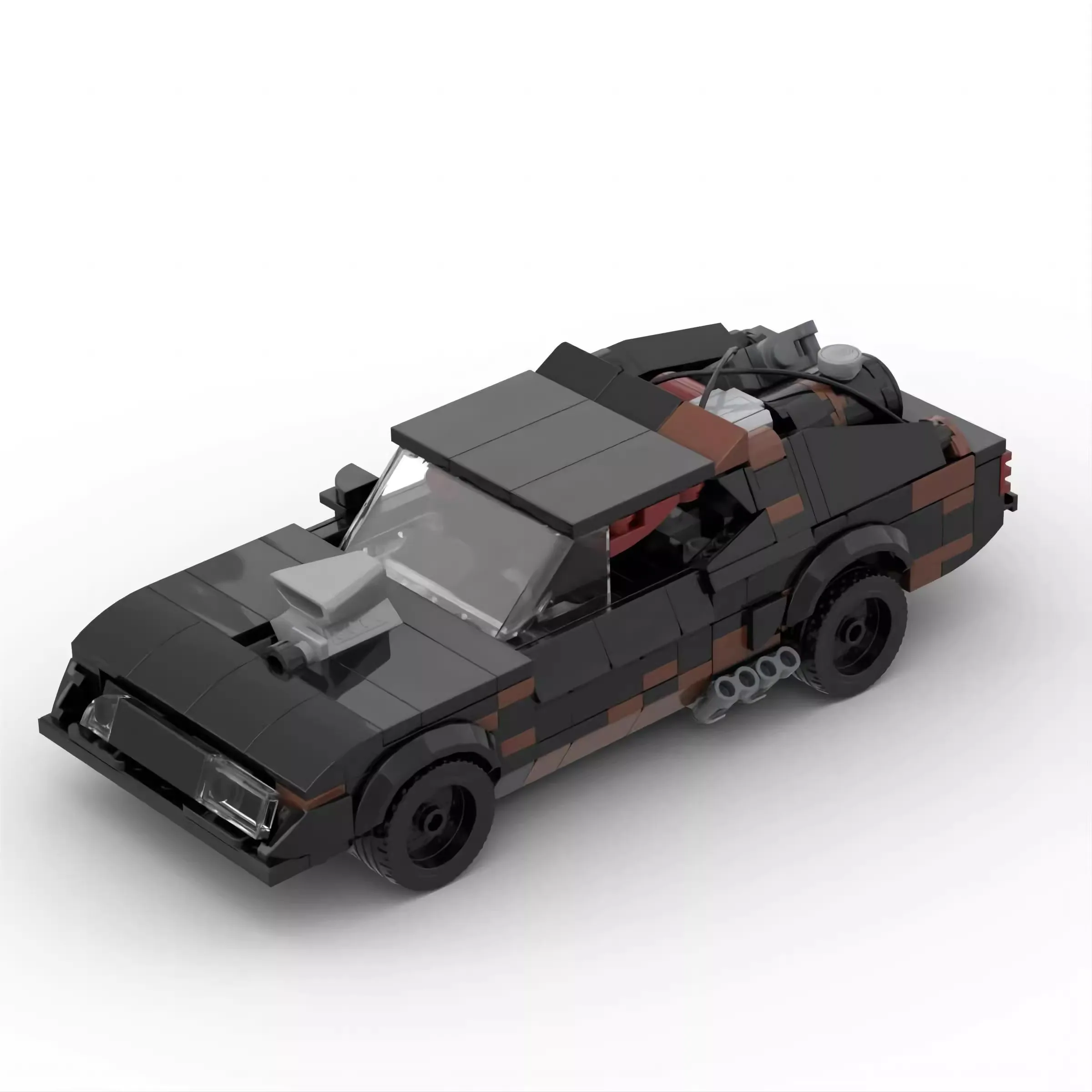 Bricklink MOC Movie Mad Max V8 Interceptor Muscle Car Vehicles Technical Car Speed Champions Building Blocks Toys Christmas Gift