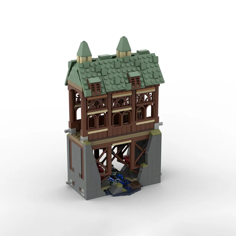 489pcs MOC HP Modulair De Houten Brug Harry Modelbouw speelgoedblokken Monteren DIY creatief Onderwijs kerstcadeau Baksteen