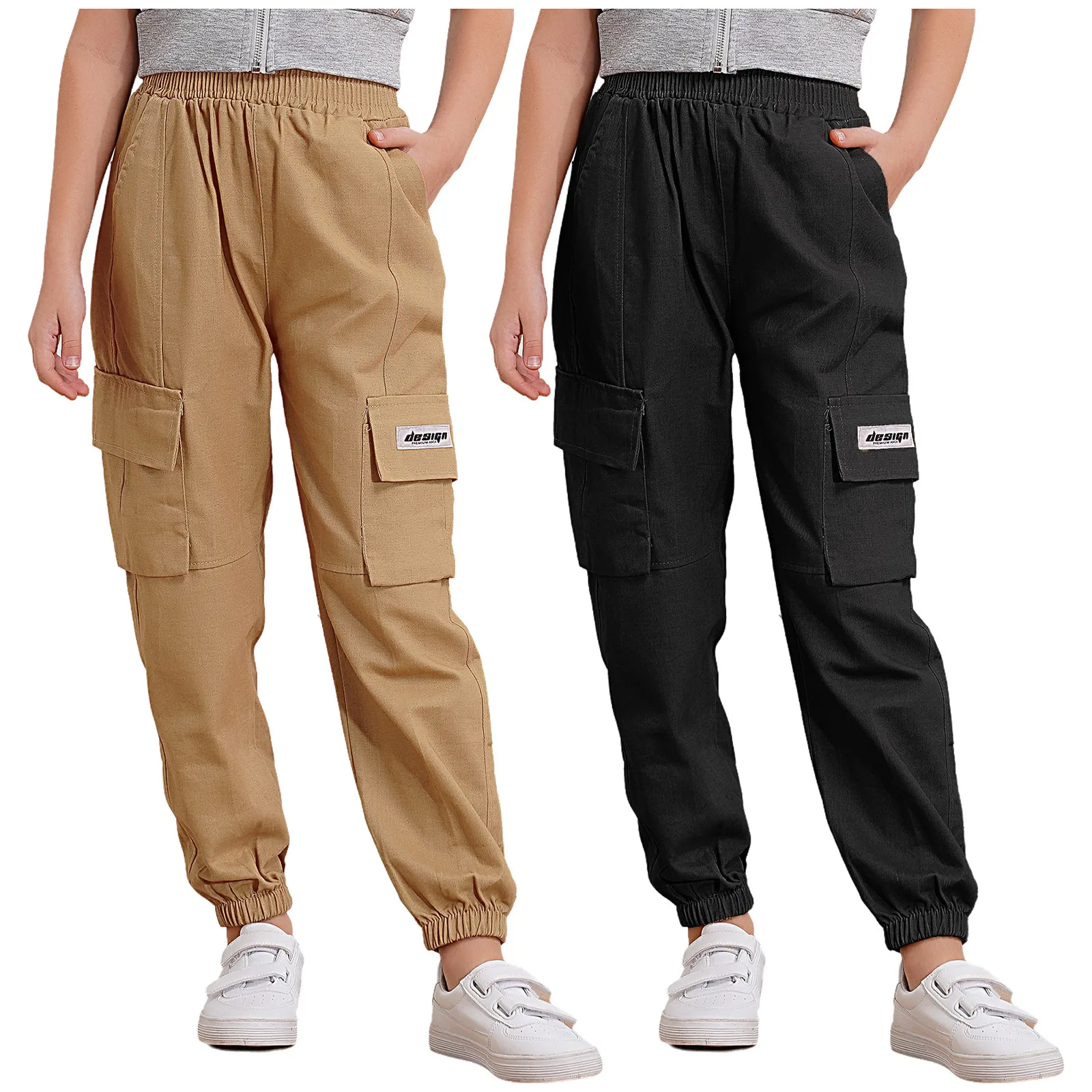 

Spring Autumn Boys Fashion Handsome Cargo Pants Children's Letter Sports Trousers Teenagers Casual Thin Sweatpants 4-12 Years