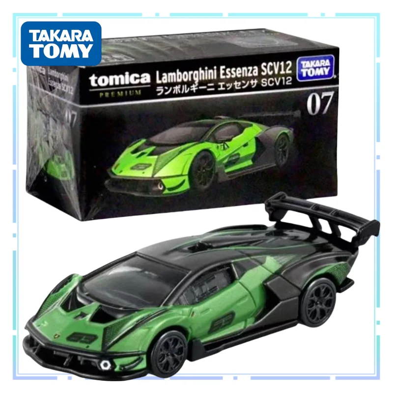 

TOMY Supercar Simulation Mini Car Black Box TP07 Lamborghini Essenza SCV12 Boys Toys Collection Vehicle Ornaments Models Gifts