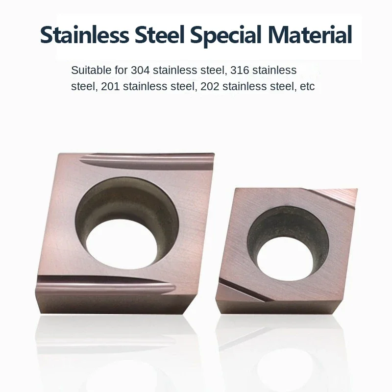 

CNC Precision Turning Insert CCGT030102L-F CCGT040104L-F CCGT09T304ER-U CCGT09T302LR-U Stainless Steel Inner Hole Turning Blade