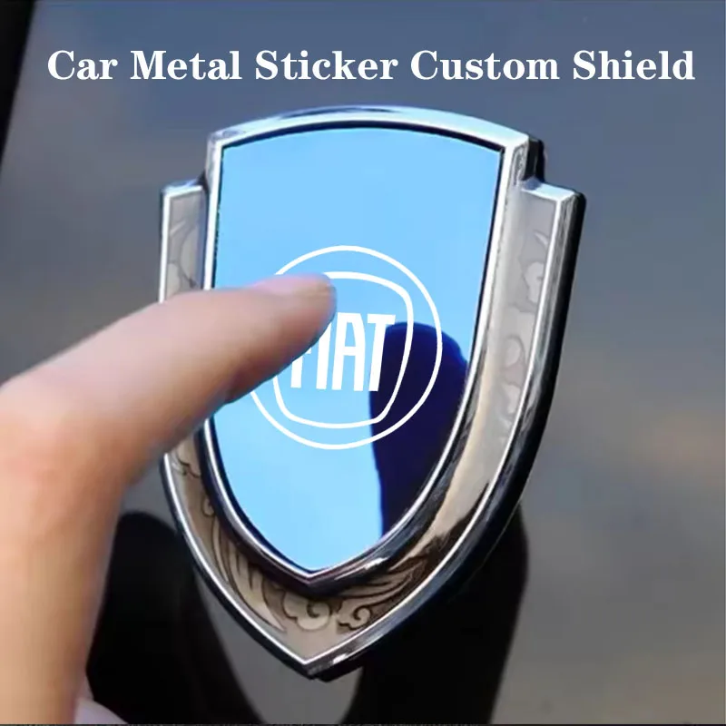 Pegatina de insignia 3D para guardabarros de coche, pegatina para maletero trasero para Fiat Punto Abarth 500 Stilo Ducato Palio Bravo Doblo, accesorios para coche
