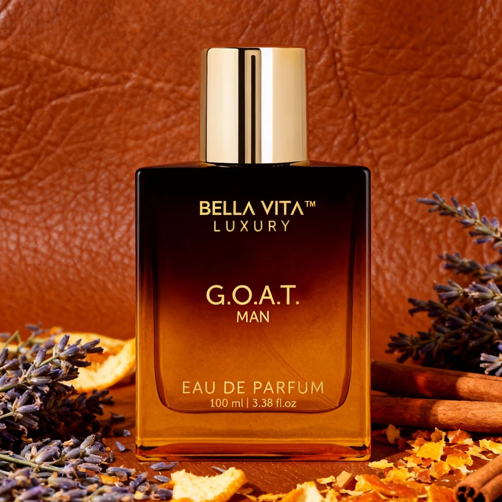 BellaVita Luxury GOAT Man Eau de Parfum 3.4 Fl Oz - كولونيا شرقية وودي جريئة للرجال ملاحظات البرغموت لافندر باتشولي لون #5
