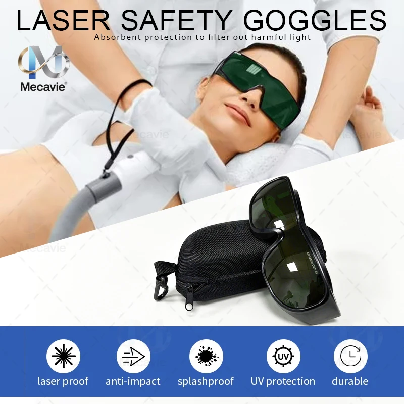 

Multi-Wavelength Laser Protective Goggles 10600nm OD6 UV400 532nm 808nm 1064nm Welding Diode Laser Hair Removal