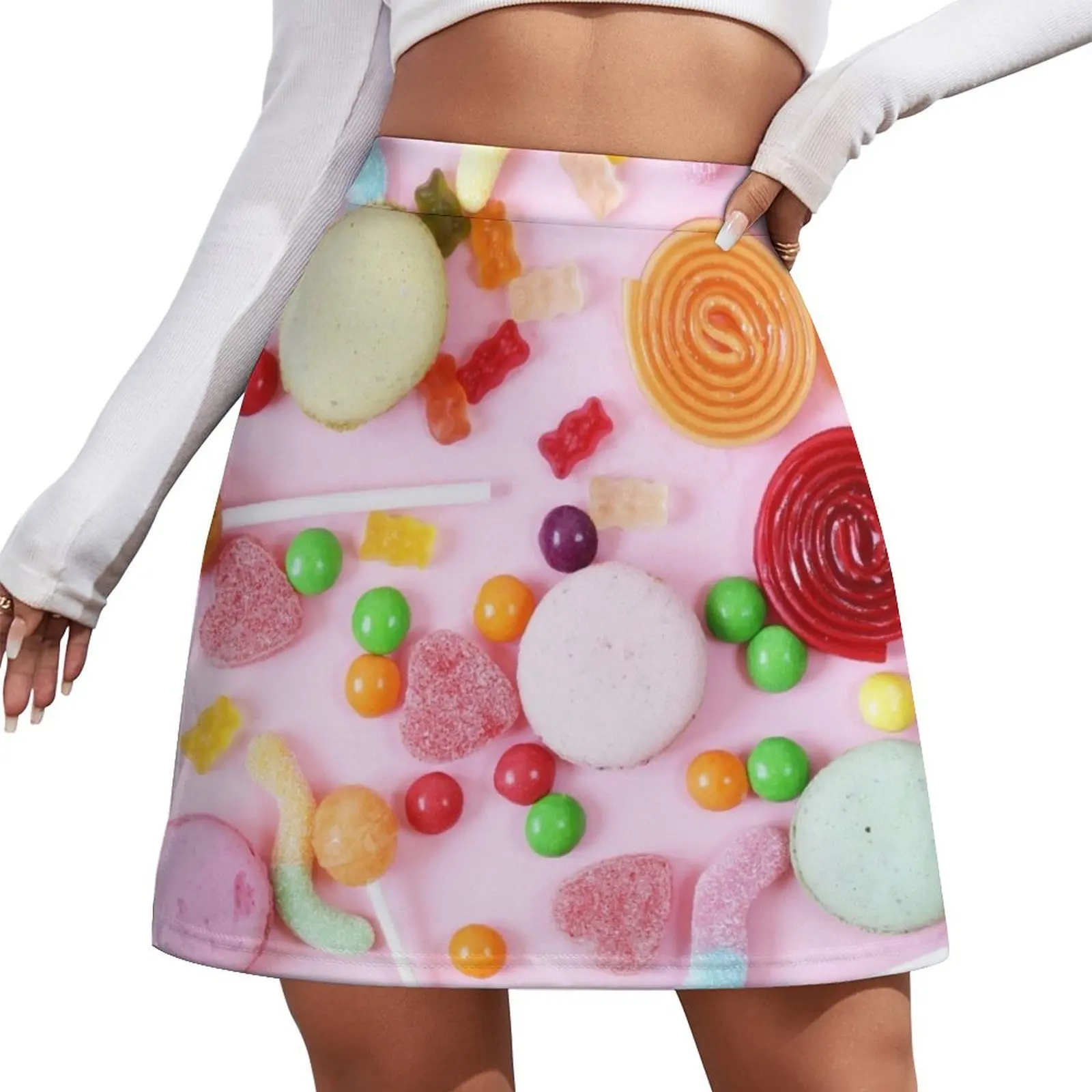 

Blush Pink Candy Mini Skirt kpop Women skirts Mini Skirt