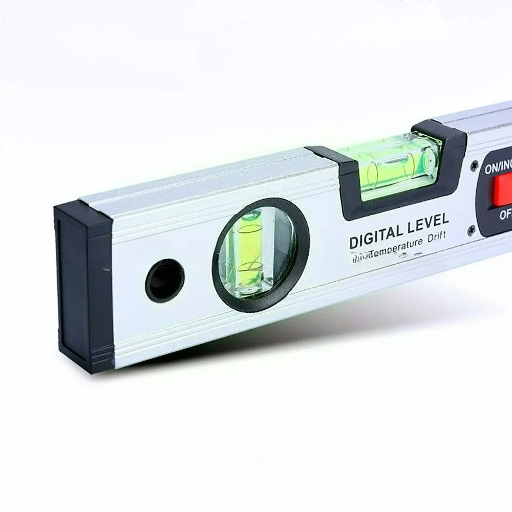 40cm/60cm/80cm Electronic Digital Display Level Ruler Aluminum Alloy Angle Inclinometer Laser Infrared Magnetic Level Ruler