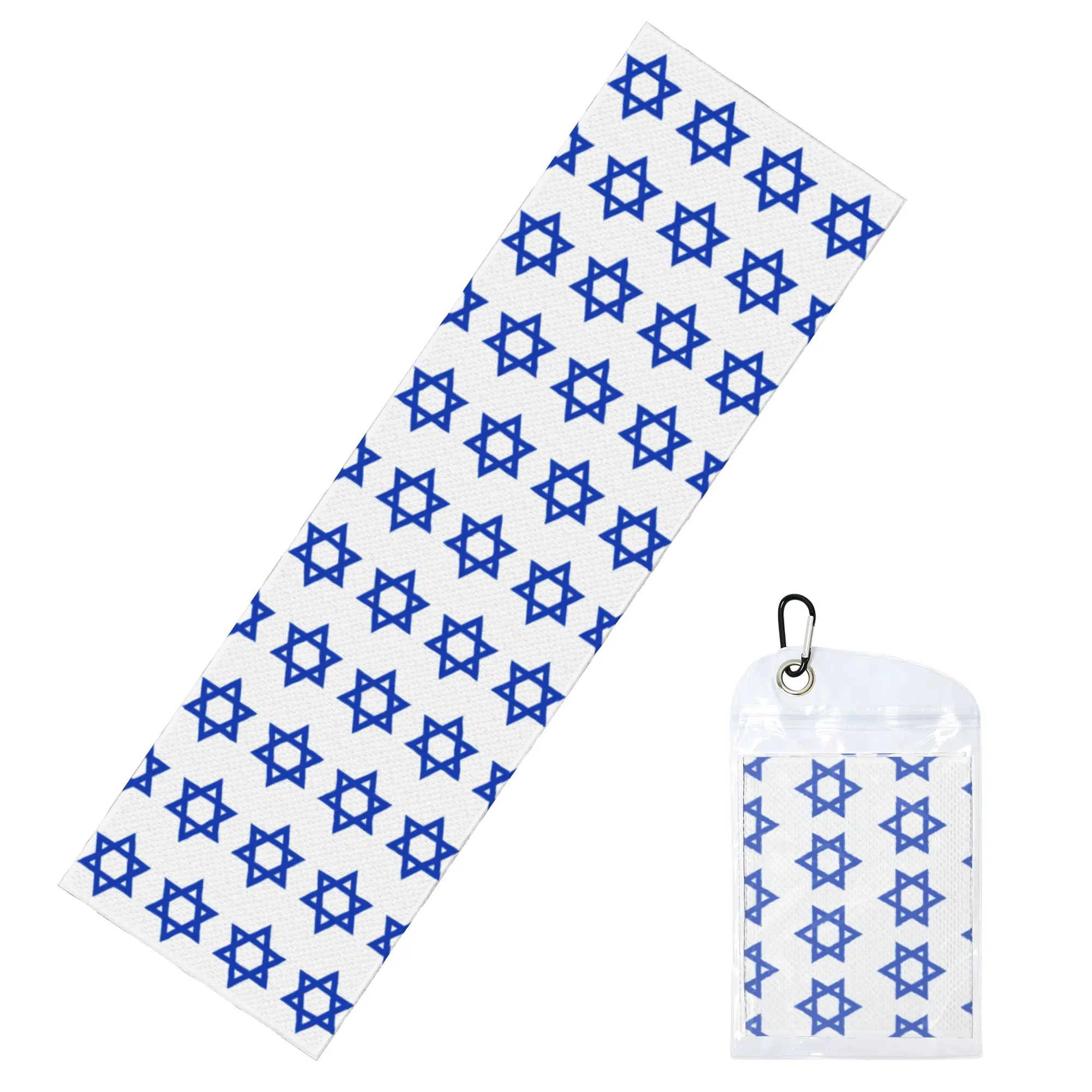 Israel Flag Star of David Cold Exercise Towel Face Towel Quick Dry  Sports Breathable Cold Towel