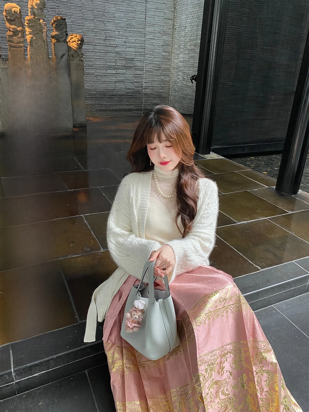 

nai Woolen Long Sve Knitted Cardigan Women's Outerwear Comfortable Spring Autumn Winter Seasonal Faion Casual Sle