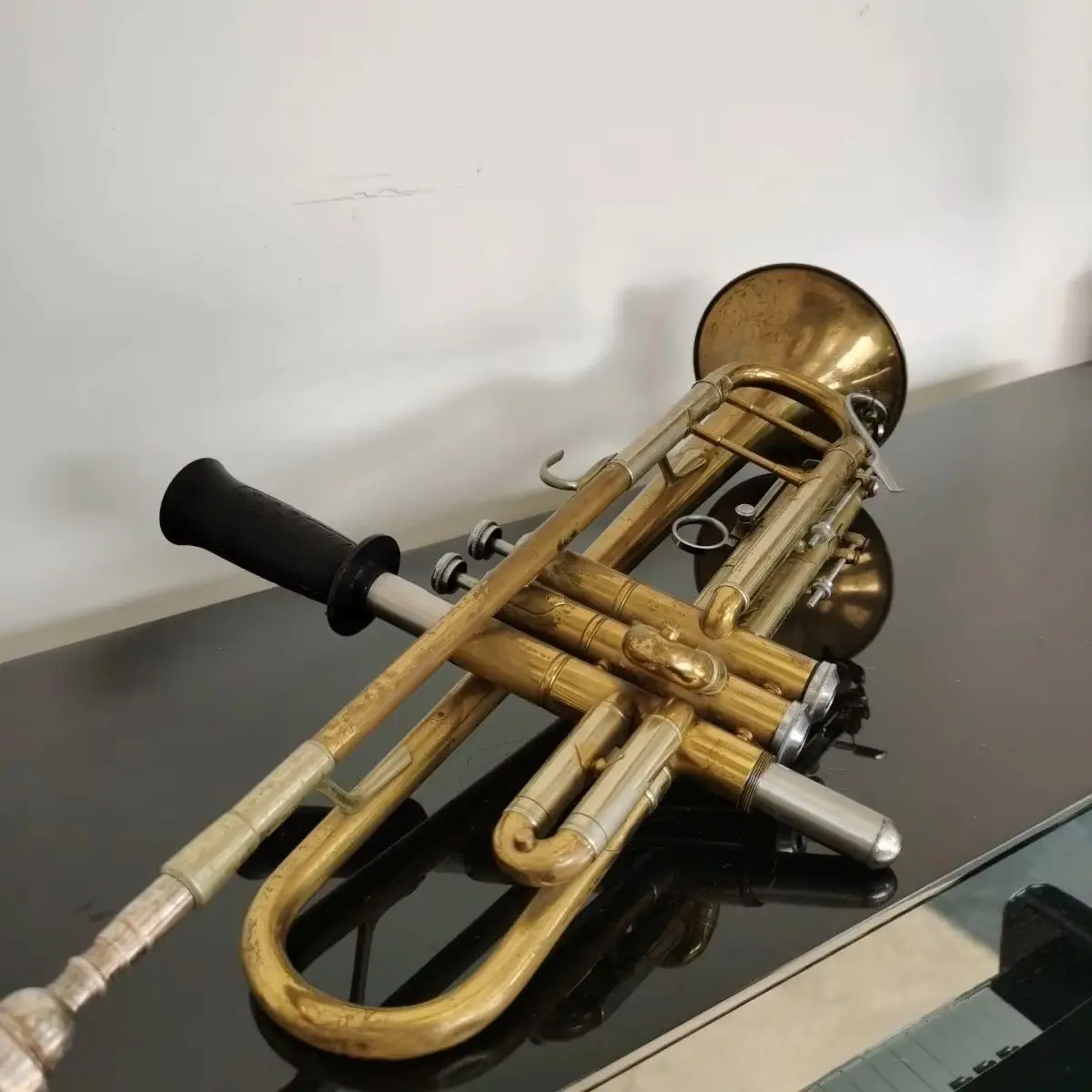 Brass Instrument Repair Tool Set Trumpet Piston Tool Cornet Grinding Stick Calibrating Rounding Device for Wind Instrument