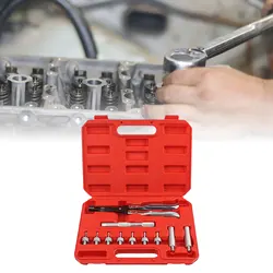 Valves Stem Seal Remover Installer Removal Tool 7.4mm Clamping Range Silver Valves Disassembly Tool Automotive Engine Repair Set