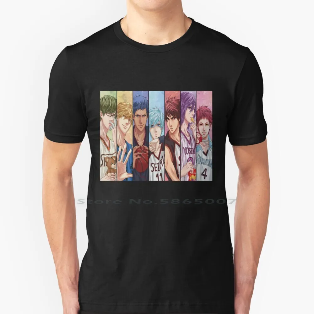 Kuroko No Basketball T Shirt Cotton 6XL Kuroko No Basketball Kuroko No Basuke Anime Kuroko Tetsuro Kise Ryota Midorima Aomine