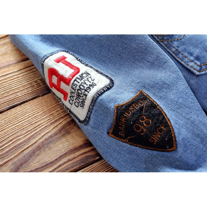 Denim Jacket Men Loose Jean Coats Mens Fashion Denim Embroidery Jacket Fall And Winter Casual Stand Collar Pilot Jackets 2024