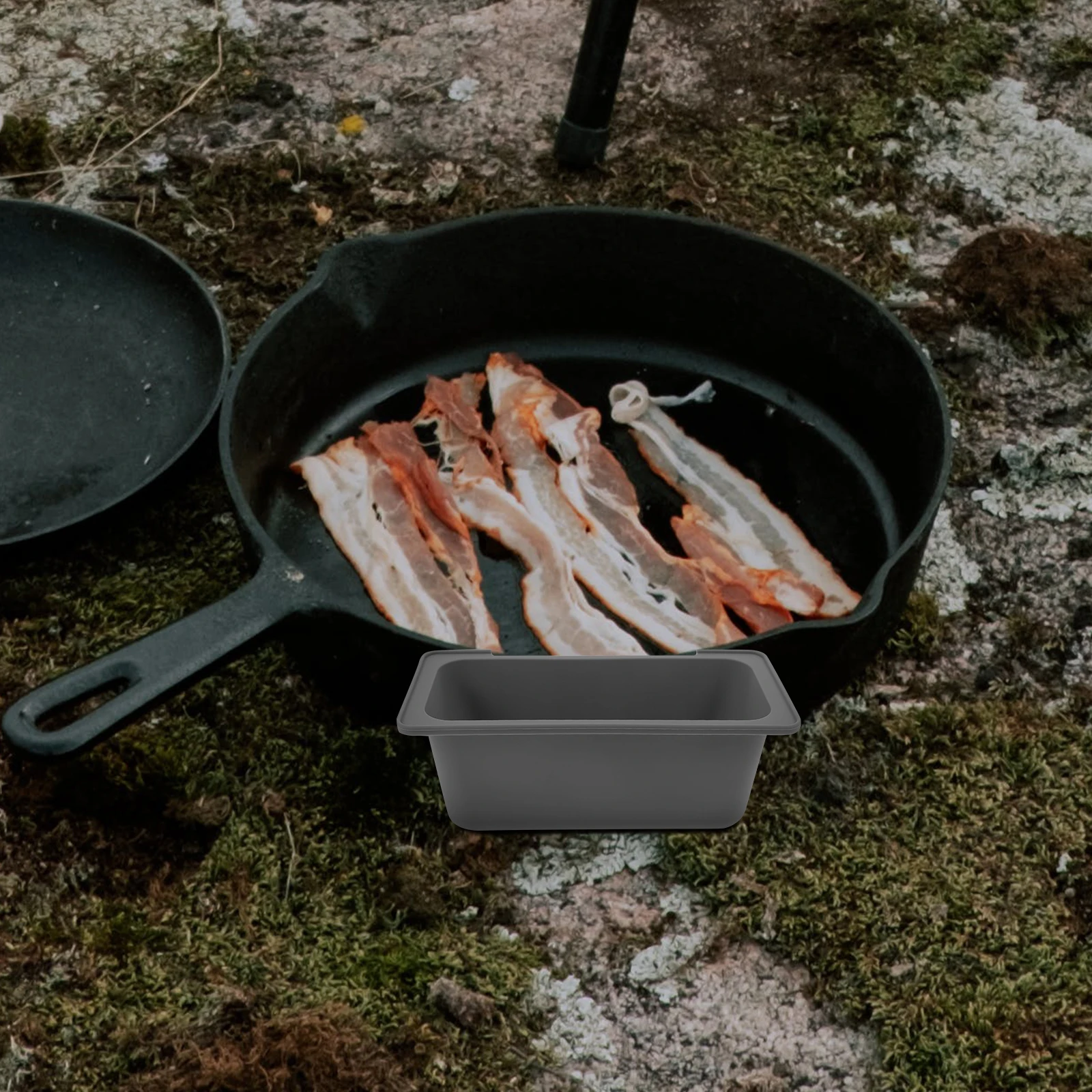 

Silicone Oil Junction Box Outdoor Grease Cup Liner Container for Drip Pan Grill