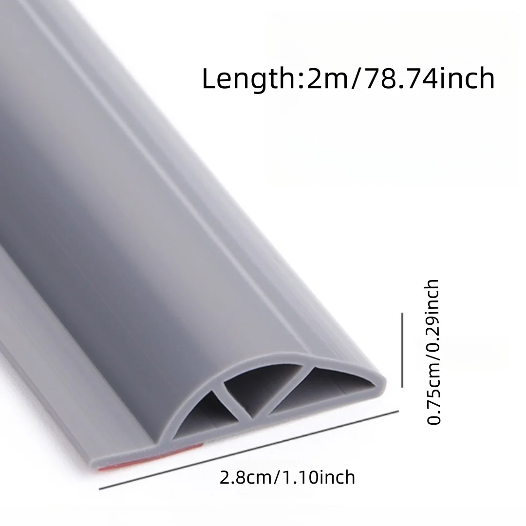 1PC 2m/78.74inch Sliding Window Seal Strip Self Adhesive Triple Sound Insulation Anti-Cold
