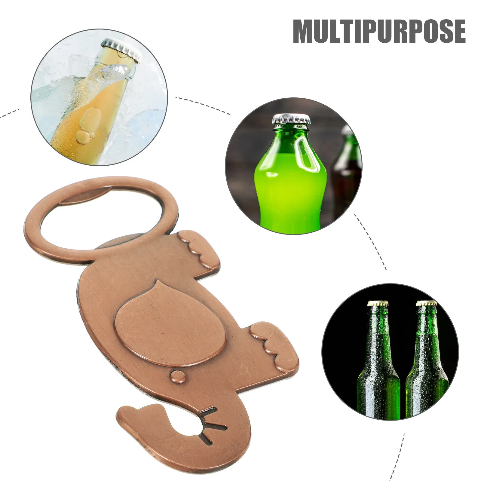 Elephant Shaped Beer Bottle Opener Shower Party Favors Compact Portable Manual Opener Travel Souvenirs Gift Lid Remover