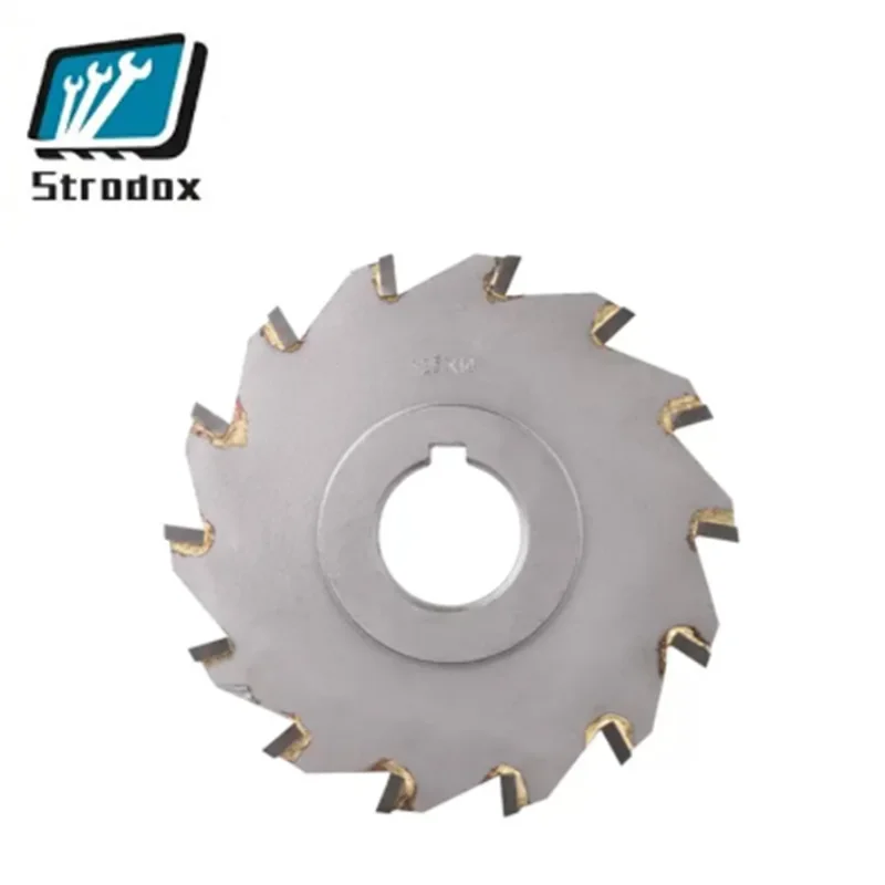 125mm 150x4mm / 5 / 6 / 8/10/12/14/16 Tungsten Steel Inserted Blade Side And Face Milling Cutters YG8 Carbide Circular Saw Blade