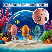 Dancing Squid Kids Electronic Pet Toys Interactive Development Toys Induction Lying Flat Squid with Light&Music Gifts Home decor