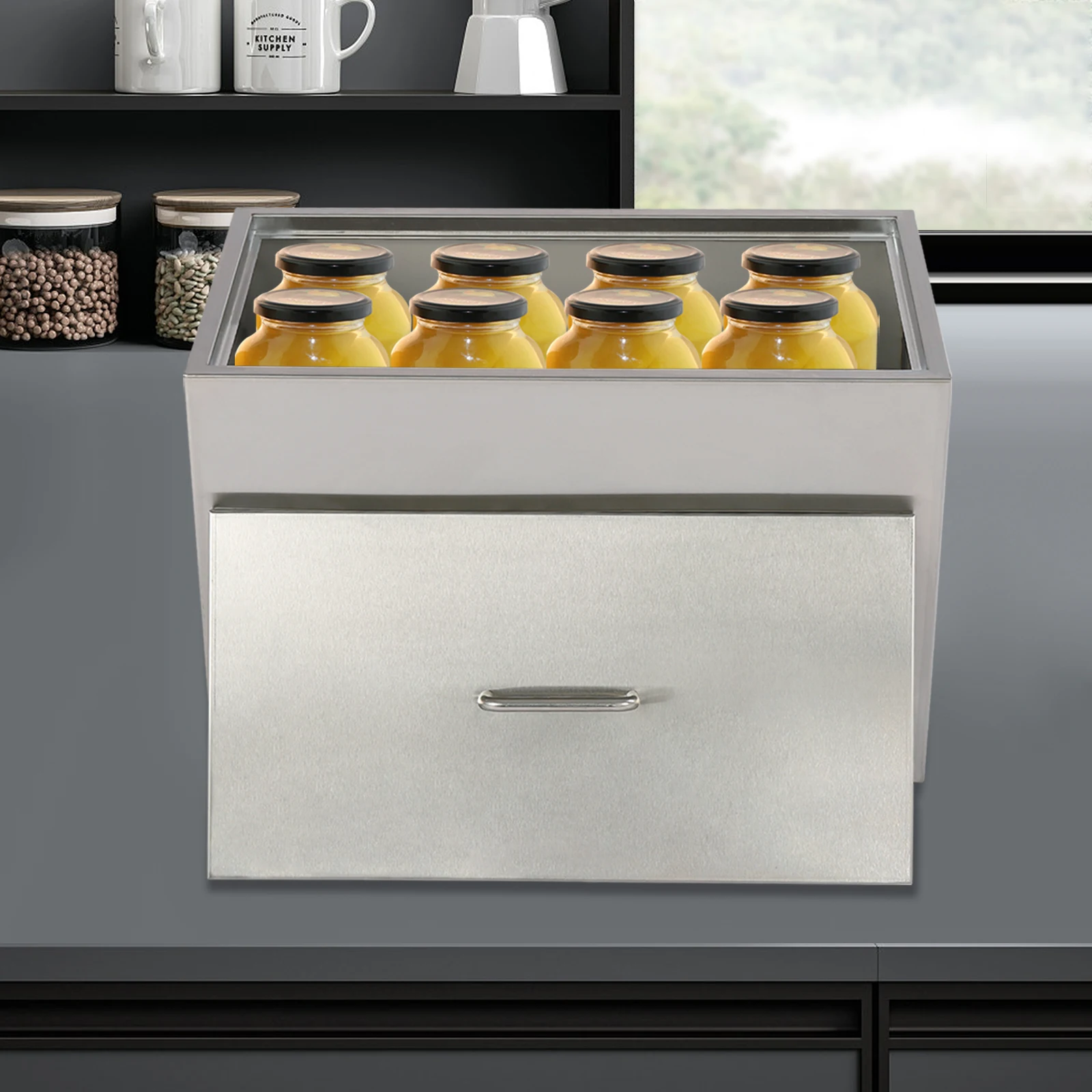 

Кастрюля для консервирования из нержавеющей стали на 50 л с 2 держателями для консервных банок для кипящей воды, используемая для домашнего консервирования