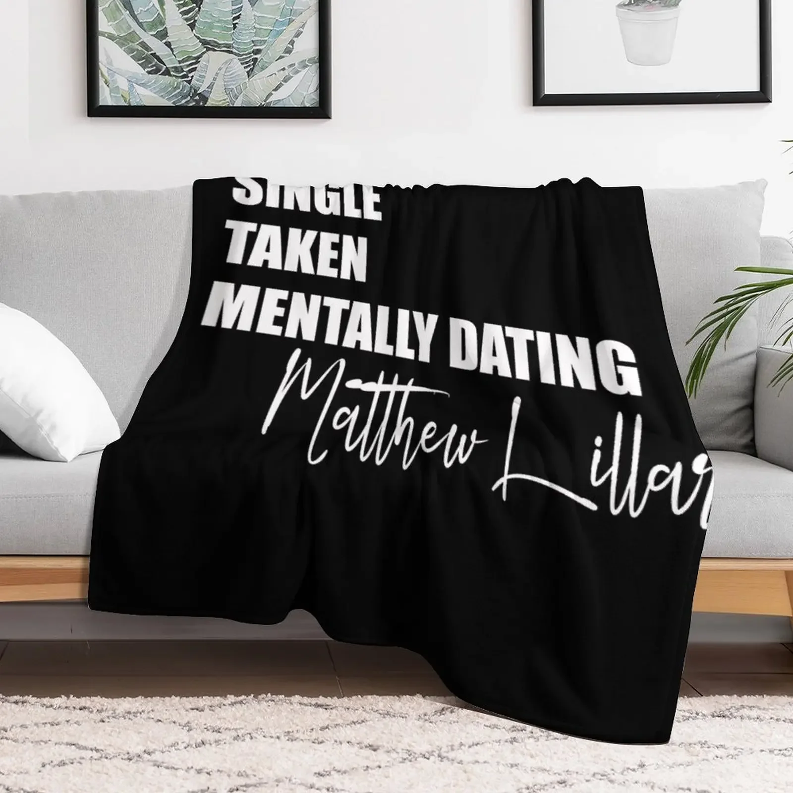 Mentally Dating Matthew Lillard Throw Blanket Sleeping Bag Luxury Throw Luxury Loose Blankets