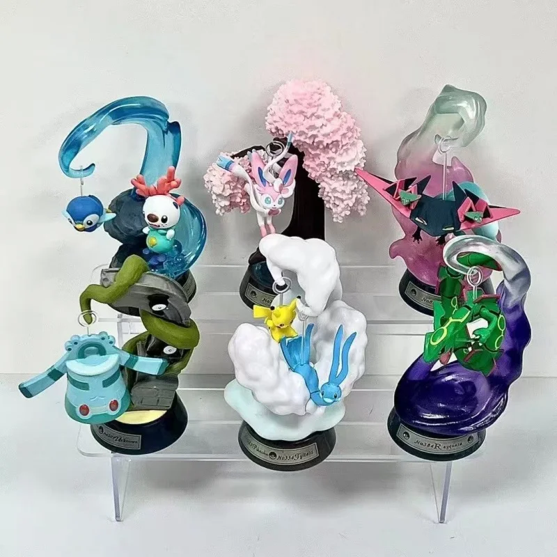 

Набор фигурок Rement Pokemon Swinging Swing Scene: коллекционные аниме-фигурки Pocket Monster, подарок на день рождения, игрушки для коллекционирования
