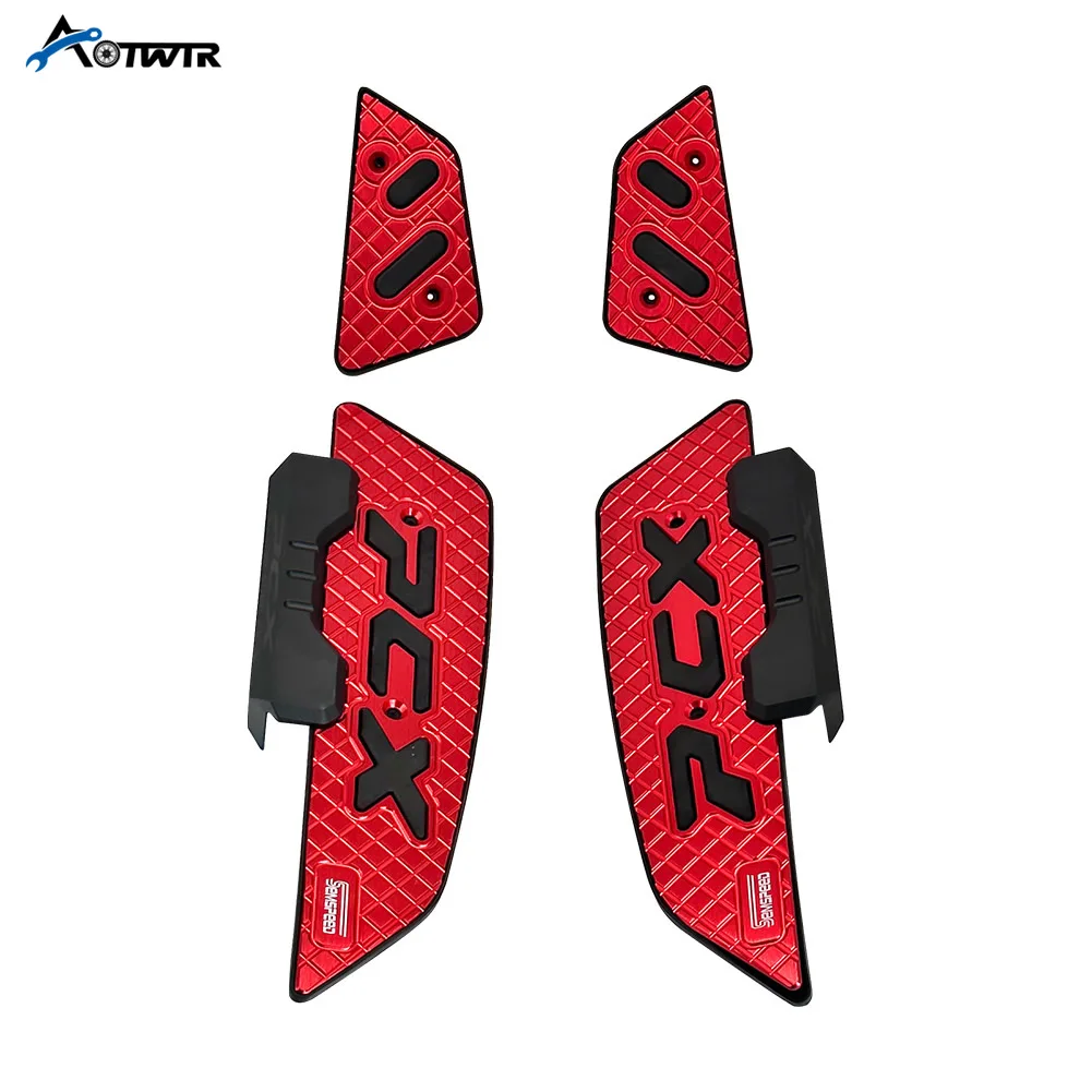 CNC Aluminum Footrest Step Board For Honda PCX125 PCX160 JK05 KF47 Motorcycle Floor Panel Anti-Slip Footboard Modification