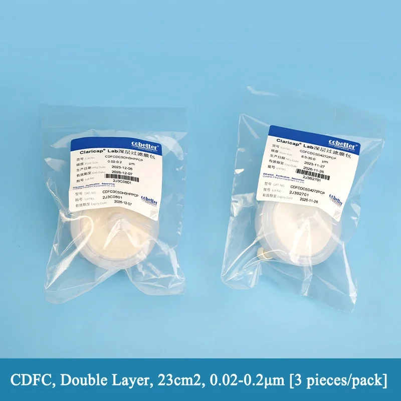 Cobetter Claricap®CSD CDFC, Double Storey, 23c㎡ Depth Filtration Membrane Kit, High Retention Rate Cell Culture Filtering