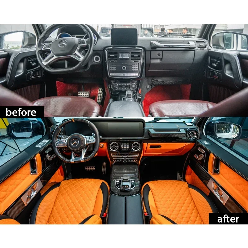 G class/g wagon/ w463 upgrade to w463a w464 facelift interior with entire seats for Mercedes G350 G500 G63