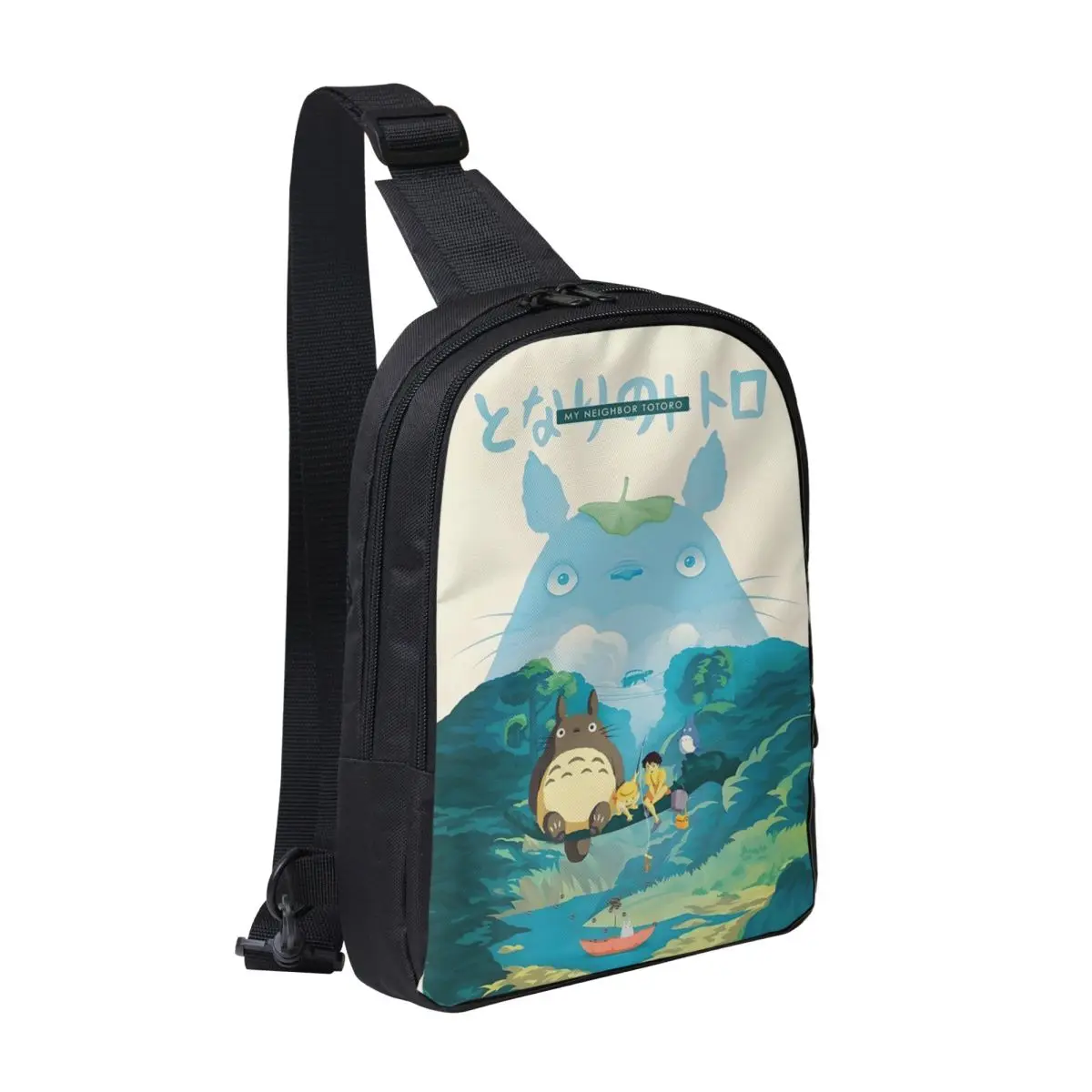 

Monster Chill Ghiblis Flying Away Japan Film Chest Bag Men Sling Crossbody Backpack Chest Bag Hiking Daypack Shoulder Bag