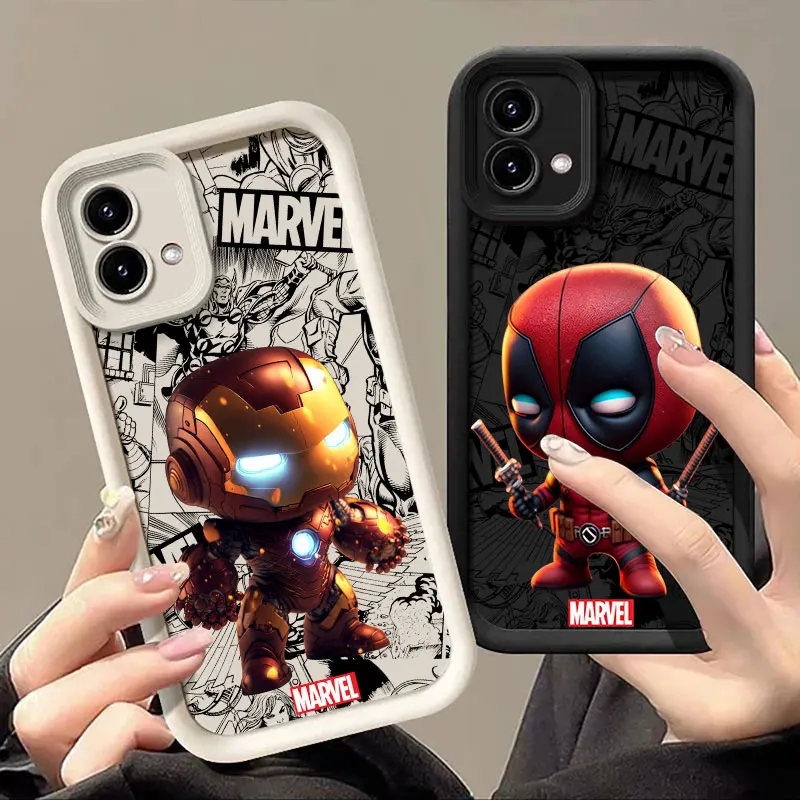 Coque mignonne de super-héros Marvel Deadpool pour Motorola Moto G06 G56 G86 G96 G100 Edge 60 70 Fusion 50 Pro 40 Neo G85 G84 G75 G53