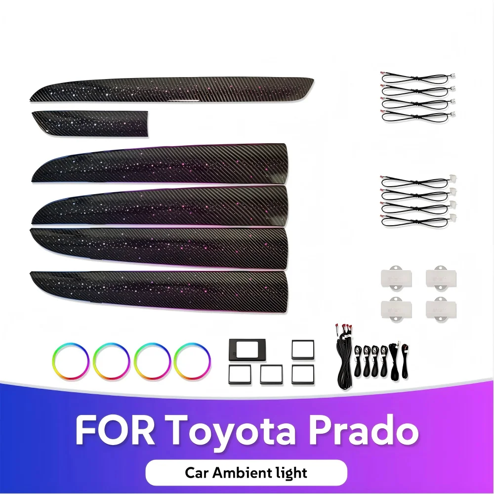 Car LED Ambient Light Symphony Color Changing Interior Lighting For Toyota Prado 2004-2009