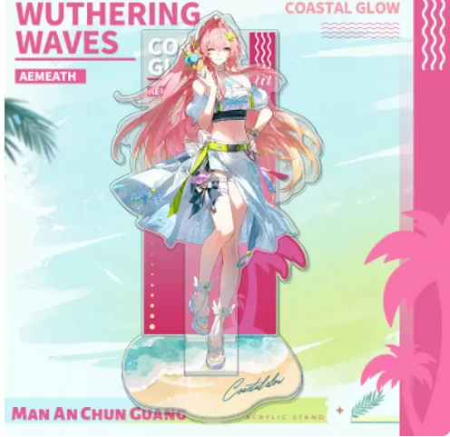 Japanese Anime Wuthering Waves Rover LUUK HERSSEN Acrylic Stand Figure Model Plate Cosplay Collection Desktop Decor Gifts MYQP