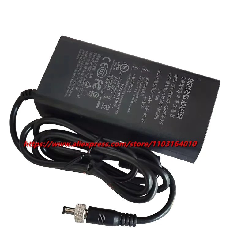 Nuovo caricatore adattatore CA/CC originale SOY 12V 5A SOY-1200500 per alimentatore PC MSI MS-9A79 Palm-Size Box originale