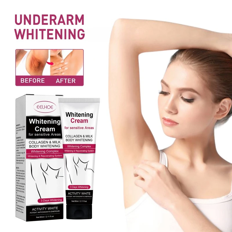 Onderarm Whitening Cream Hydraterende Reparatie Okselgewricht Knie Bleken Witte Huid Donkere Vlek Verwijderen Melanine Lichaam Bleken