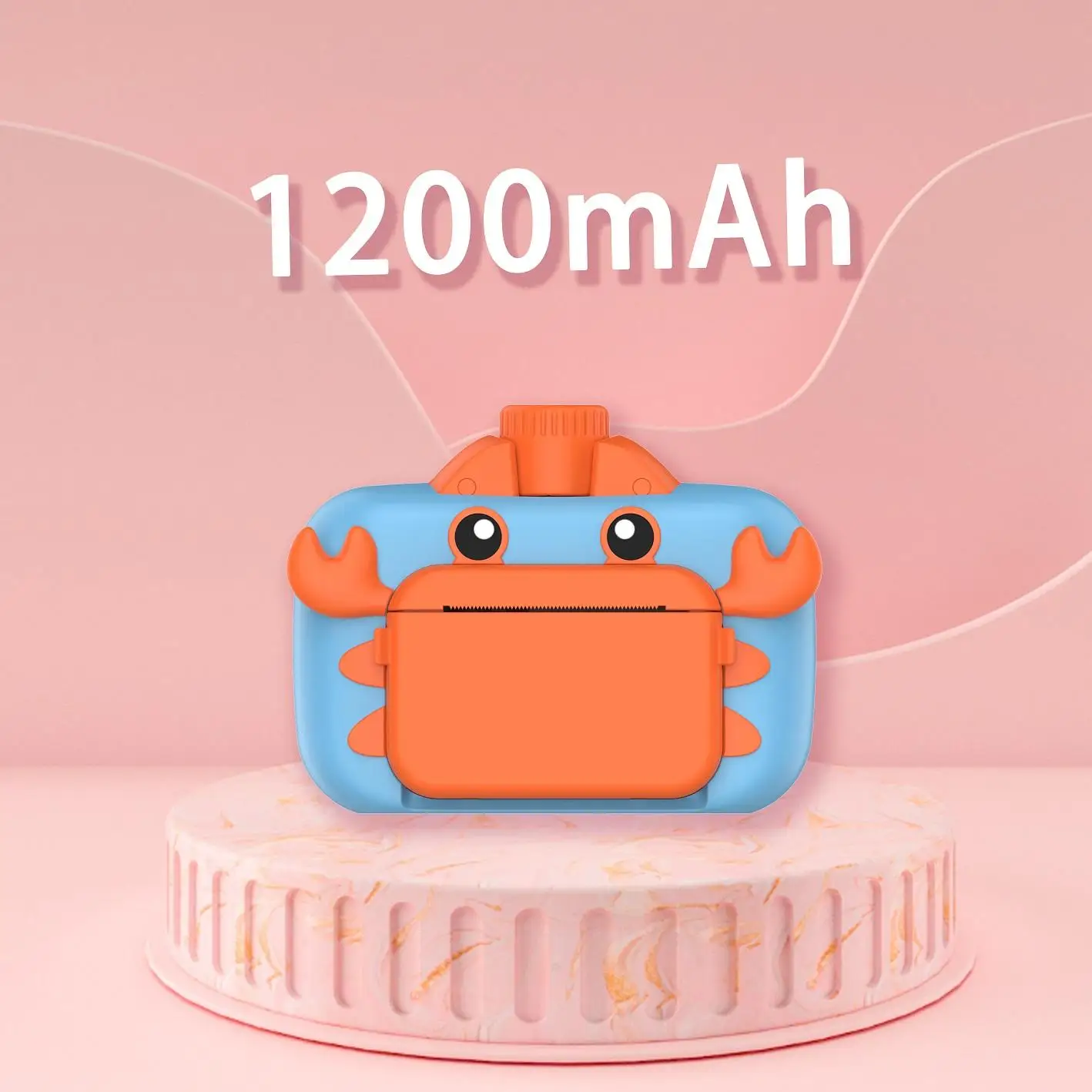 لعبة طباعة الصور الحرارية طابعة صور فورية للأطفال مع ملصقات متنوعة #5