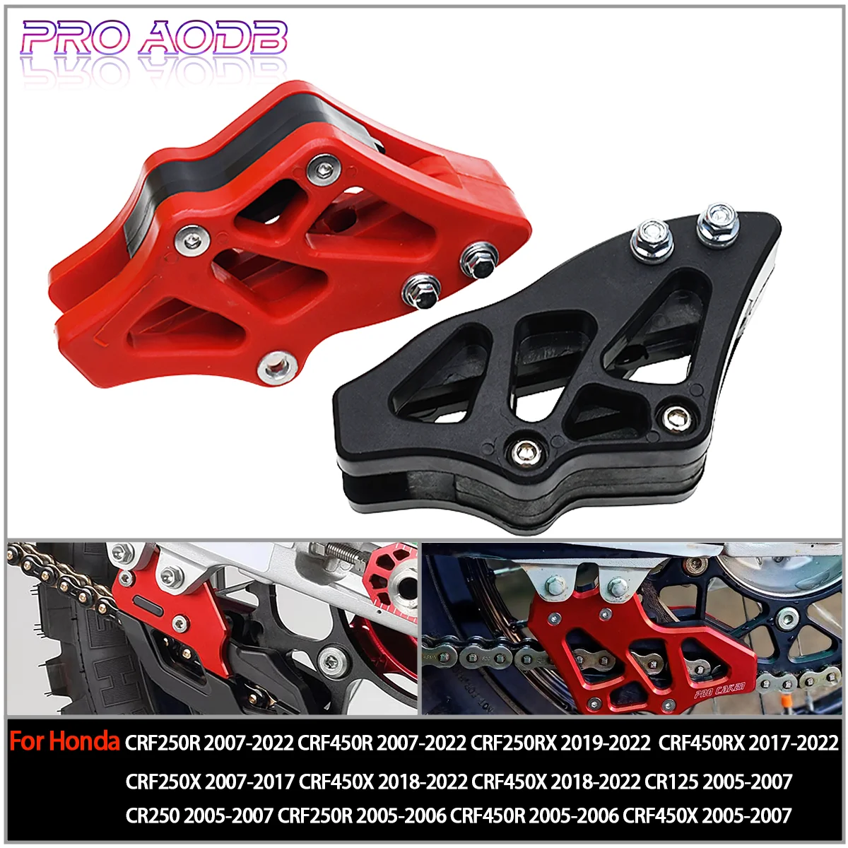 

For Honda CR125 CR250 CRF250R CRF450R CRF250X CRF450X CRF250RX Motorcycle Chain Guide Cover Guard Protector 2002-2021